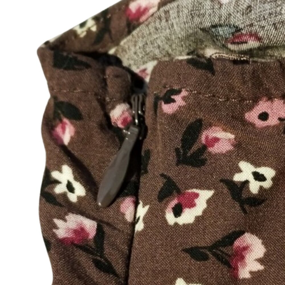 π€ Garage Mauve Brown Floral Slip Dress π€ - Picture 4 of 5